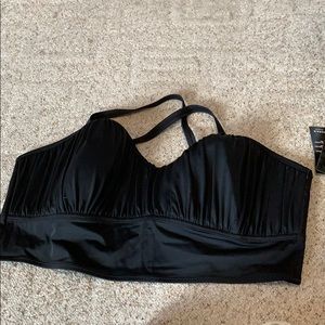 Black swim top (Never Warn) from Torrid